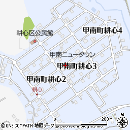 滋賀県甲賀市甲南町耕心周辺の地図