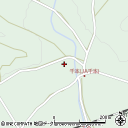 兵庫県たつの市新宮町千本周辺の地図