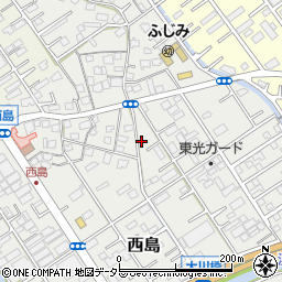 静岡県静岡市駿河区西島598-4周辺の地図