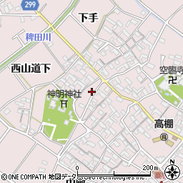 愛知県安城市高棚町郷69周辺の地図
