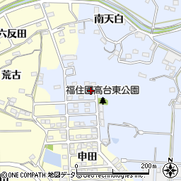 愛知県知多郡阿久比町板山西ノ海道山周辺の地図