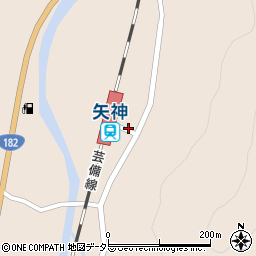 岡山県新見市哲西町矢田80周辺の地図