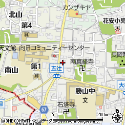 京都府向日市鶏冠井町楓畑周辺の地図