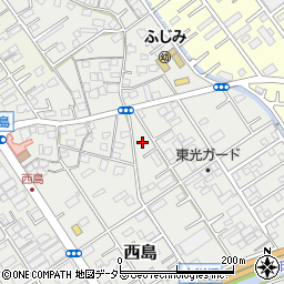 静岡県静岡市駿河区西島598-1周辺の地図