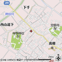 愛知県安城市高棚町郷80周辺の地図