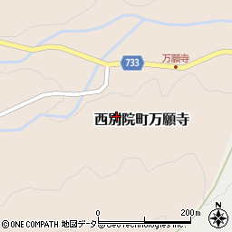 京都府亀岡市西別院町万願寺漆谷周辺の地図
