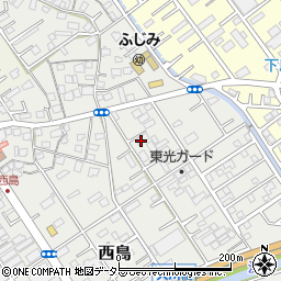 静岡県静岡市駿河区西島485-1周辺の地図