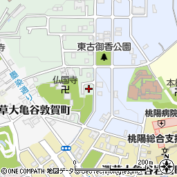 京都府京都市伏見区深草大亀谷古御香町153周辺の地図