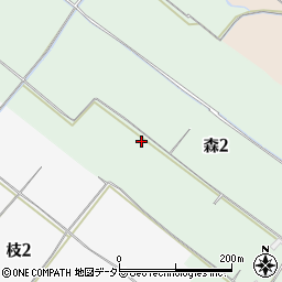 滋賀県大津市森2丁目周辺の地図