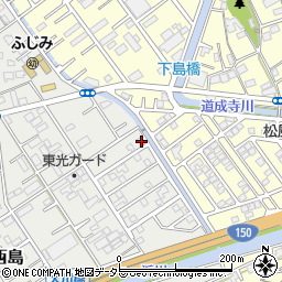 静岡県静岡市駿河区西島363-13周辺の地図