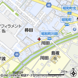 愛知県岡崎市昭和町棒田46周辺の地図
