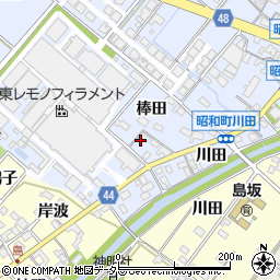 愛知県岡崎市昭和町棒田53周辺の地図