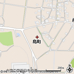 兵庫県加西市島町周辺の地図