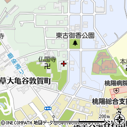 京都府京都市伏見区深草大亀谷古御香町152周辺の地図