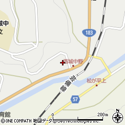 広島県庄原市西城町中野641周辺の地図