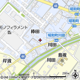 愛知県岡崎市昭和町棒田48周辺の地図