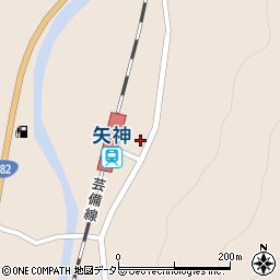 岡山県新見市哲西町矢田84周辺の地図