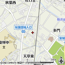 愛知県安城市安城町（甲山寺）周辺の地図