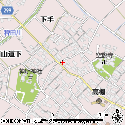 愛知県安城市高棚町郷86周辺の地図