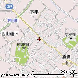 愛知県安城市高棚町郷67周辺の地図
