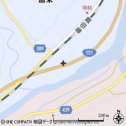 愛知県新城市富栄稲沢周辺の地図