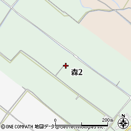 滋賀県大津市森2丁目12周辺の地図