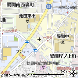 京都府京都市伏見区醍醐構口町29周辺の地図