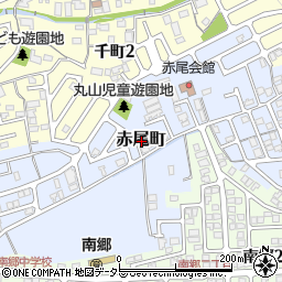 滋賀県大津市赤尾町周辺の地図