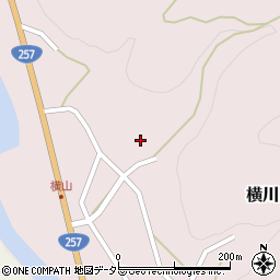 愛知県新城市横川北沢周辺の地図