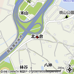愛知県知多郡阿久比町卯坂北元倉周辺の地図