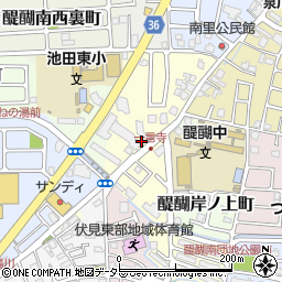 京都府京都市伏見区醍醐構口町31周辺の地図