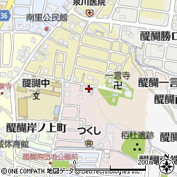 京都府京都市伏見区醍醐柏森町2周辺の地図