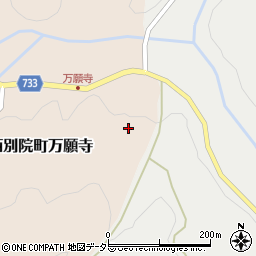 京都府亀岡市西別院町万願寺中辻周辺の地図