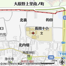長岡京市立長岡第十小学校周辺の地図