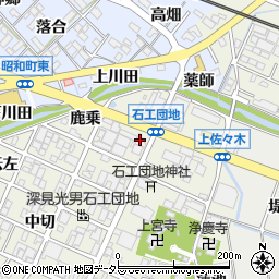 酒井石材店　団地工場周辺の地図
