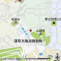 京都府京都市伏見区深草大亀谷古御香町139周辺の地図