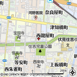 京都府京都市伏見区越前町603周辺の地図