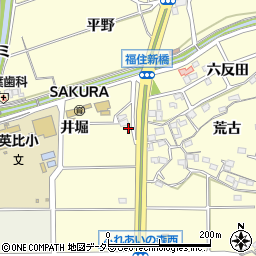 愛知県知多郡阿久比町福住井堀18-4周辺の地図