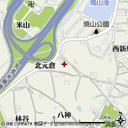 愛知県知多郡阿久比町卯坂北元倉37周辺の地図