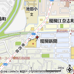 セブンイレブン京都伏見醍醐店周辺の地図