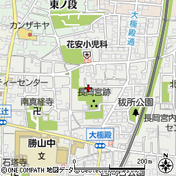 京都府向日市鶏冠井町大極殿周辺の地図