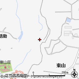 兵庫県三田市東山周辺の地図