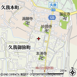 京都府京都市伏見区久我御旅町2-96周辺の地図