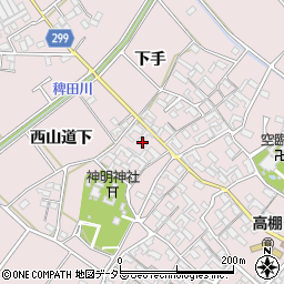 愛知県安城市高棚町郷11周辺の地図