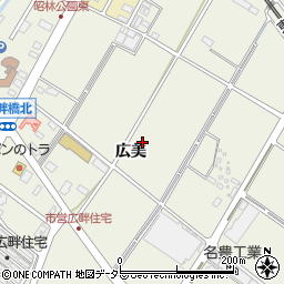 愛知県安城市安城町広美周辺の地図