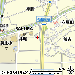 愛知県知多郡阿久比町福住井堀18周辺の地図
