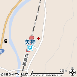 岡山県新見市哲西町矢田85-1周辺の地図