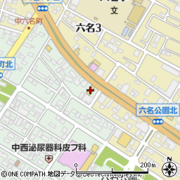 ＨｏｎｄａＣａｒｓ愛知県央六名店周辺の地図