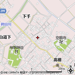 愛知県安城市高棚町郷64周辺の地図