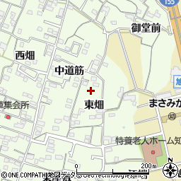 愛知県知多市大草周辺の地図
